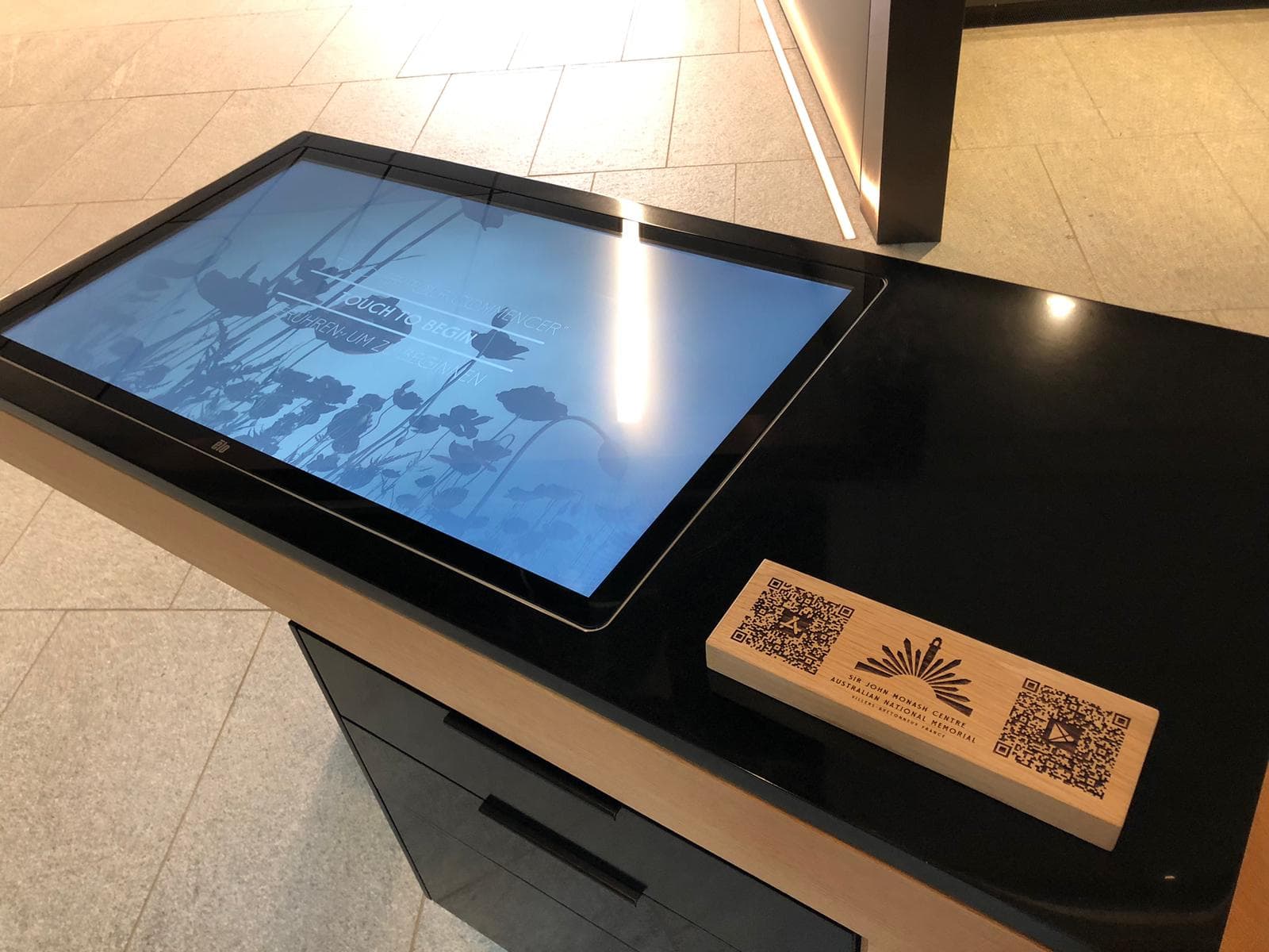 QR code pour viste via smart phone du musée